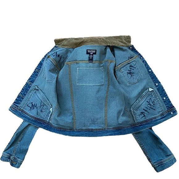 Vintage Ralph Lauren Denim Jacket with Corduroy Collar - Picture 8 of 8